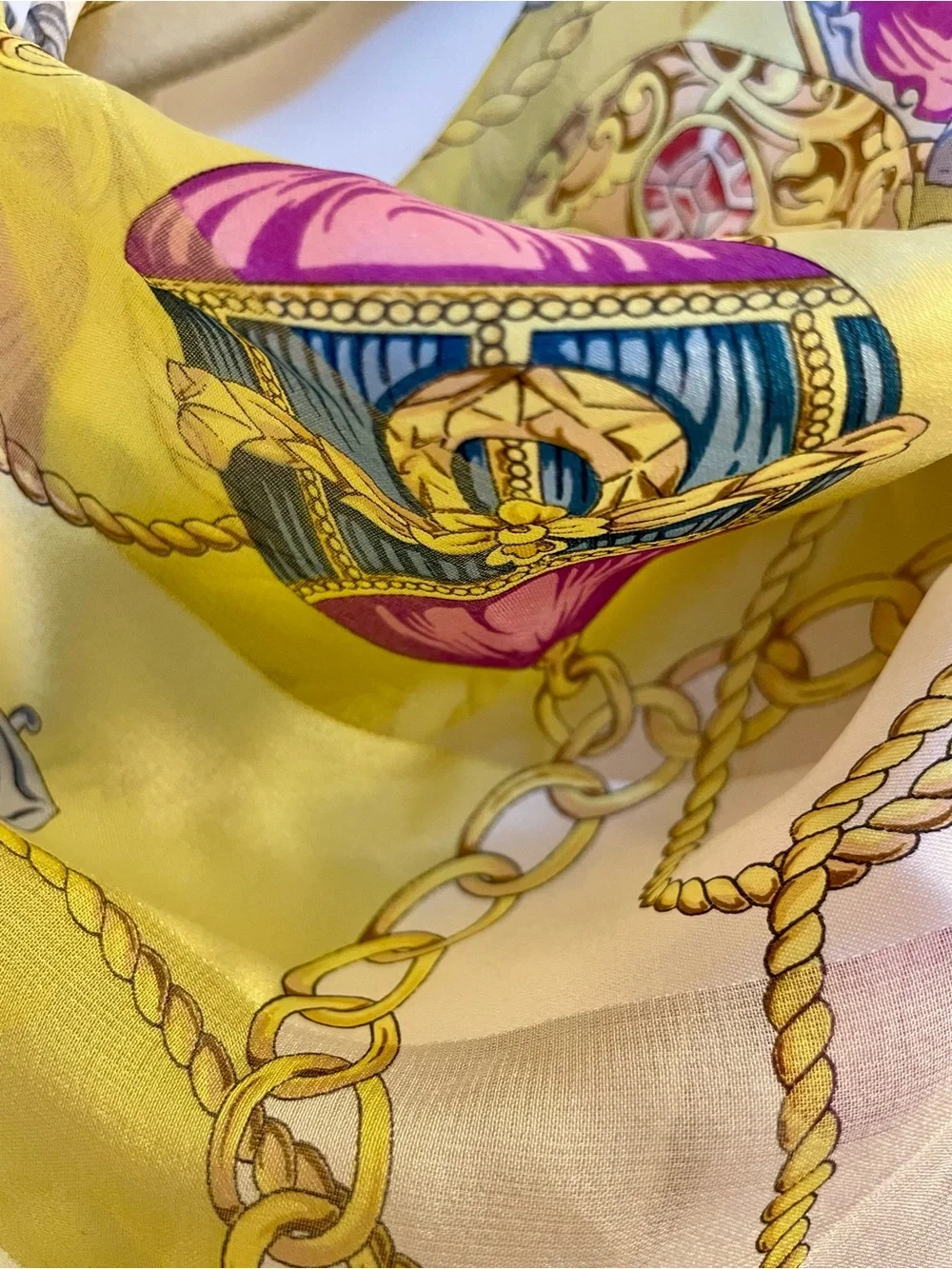 Vintage Hiroko Kapp 100% Silk Scarf Made In Japan Square